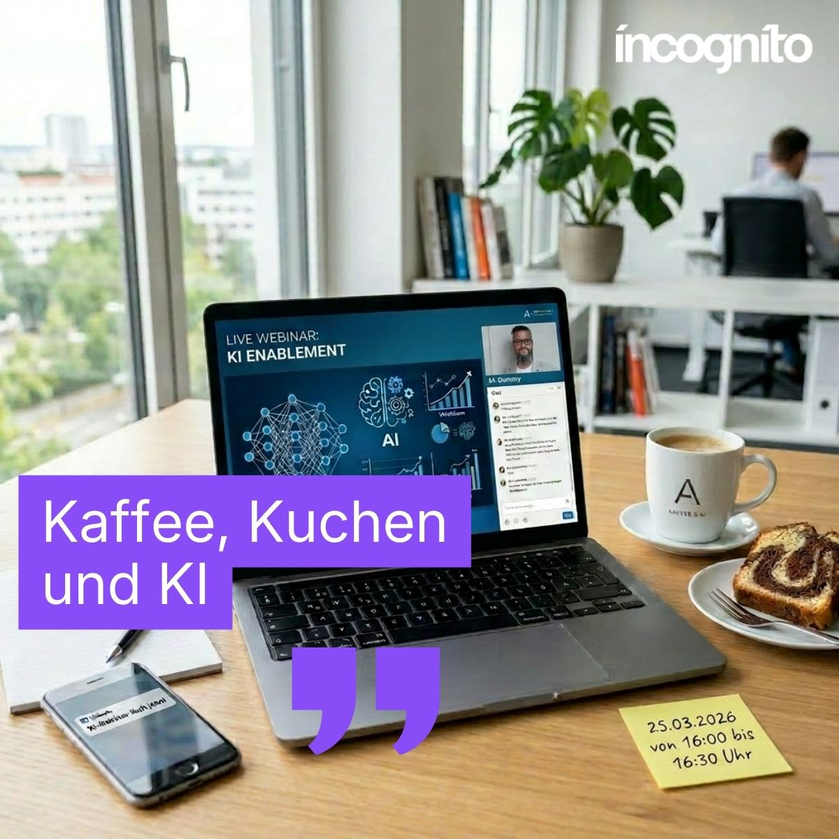 Kaffee, Kuchen und KI – Live Webinar KI Enablement