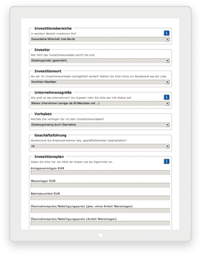 incognito digitale lösungen – Förderrechner