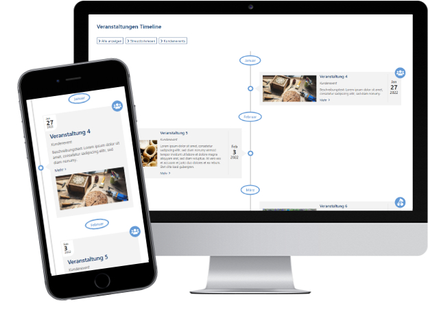 Timeline/Veranstaltungskalender