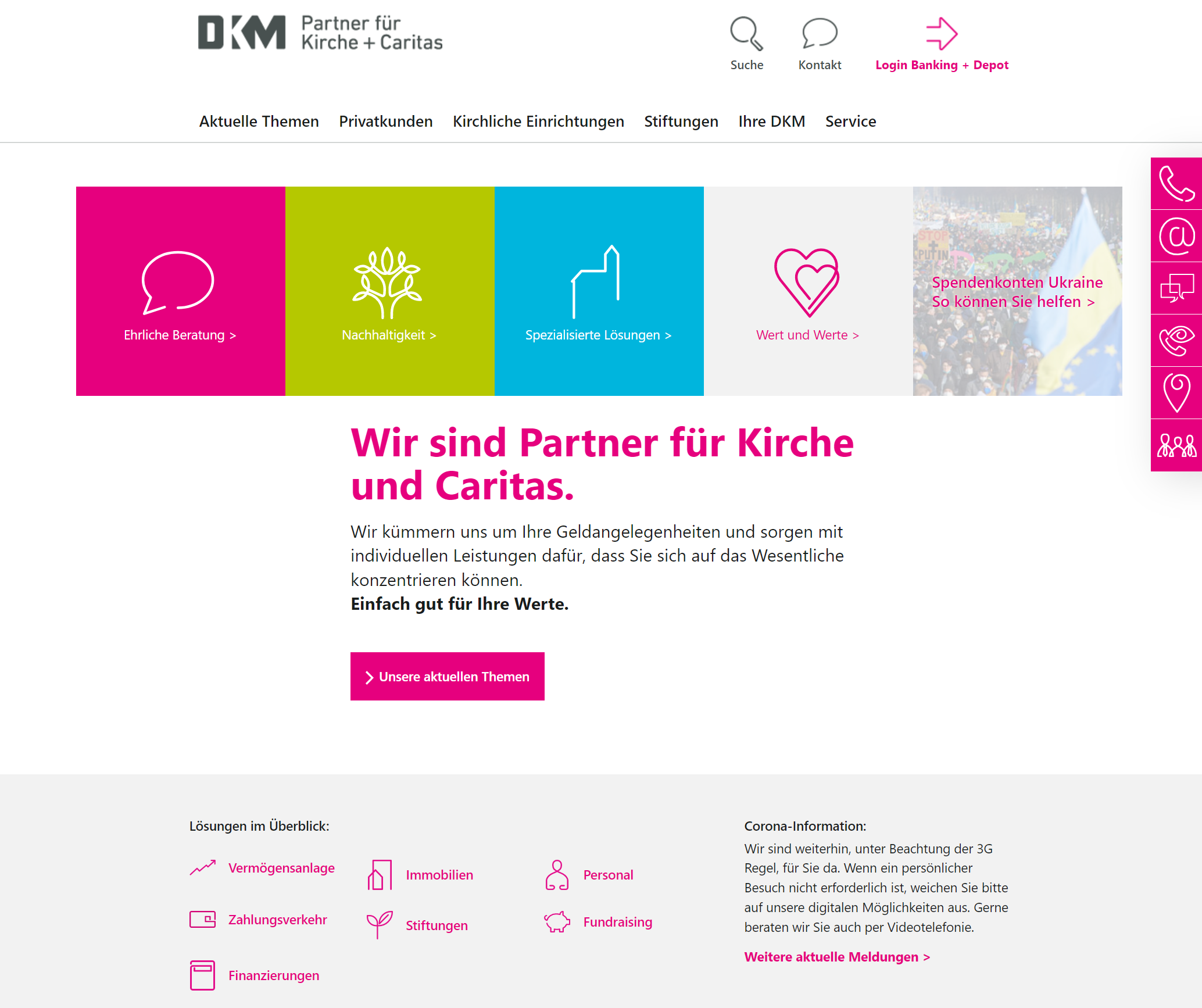 DKM Partner für Kirche + Caritas - Startseite