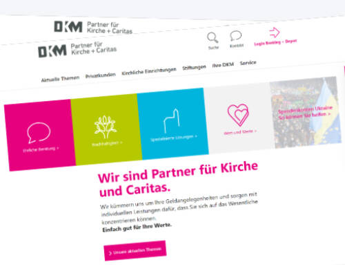 DKM: Relaunch der Einstiegsseiten von dkm.de