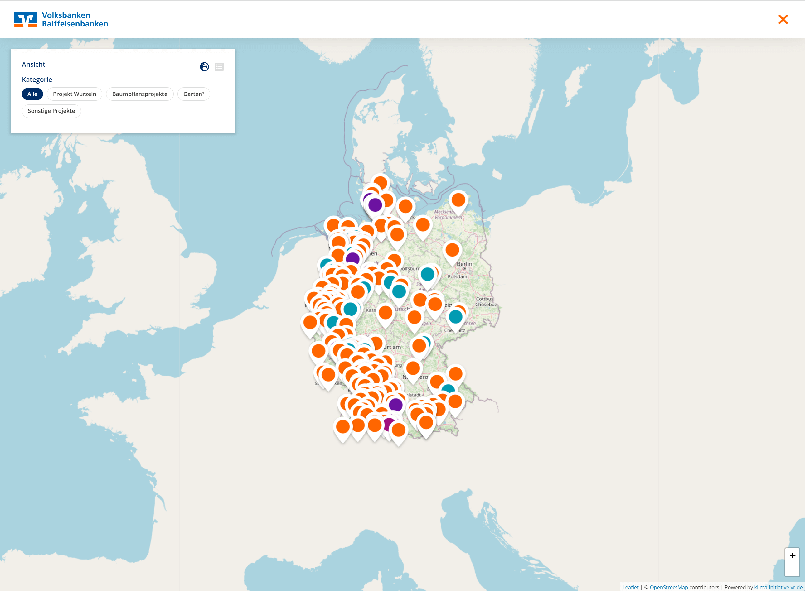 Content-Hub – BVR Klima-Initiative: Interaktive Karte